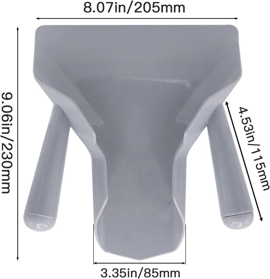 French Fry Scoop & Scooper - Polycarbonate Multipurpose Utility Scooper for Ice Candy Snacks & More