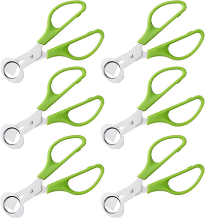 6Pcs Quail Egg Cutter Scissors Kitchen Egg Shears Tool (Green)