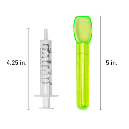 Acu-Life Teaspoon Dosage Spoon, Delivers Accurate Dosage, Easy to Read, Medical-Grade Measuring Spoon, 2 TSP/10 ml, BPA Free