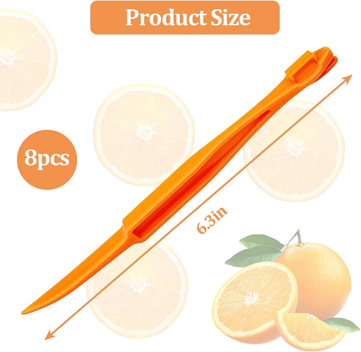 6 Pcs Orange Peeler Tools- Easy Orange & Lemon Fruit Peel Cutter Vegetable Slicer Fruit Tools