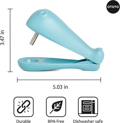 OTOTO Hippo Pitter – Cherry Pitter Tool for Cherries, Olive Pitter, Unique Kitchen Gadgets, Kitchen Essentials, Useful Gifts, Cute Kitchen Accessories, White Elephant Gifts