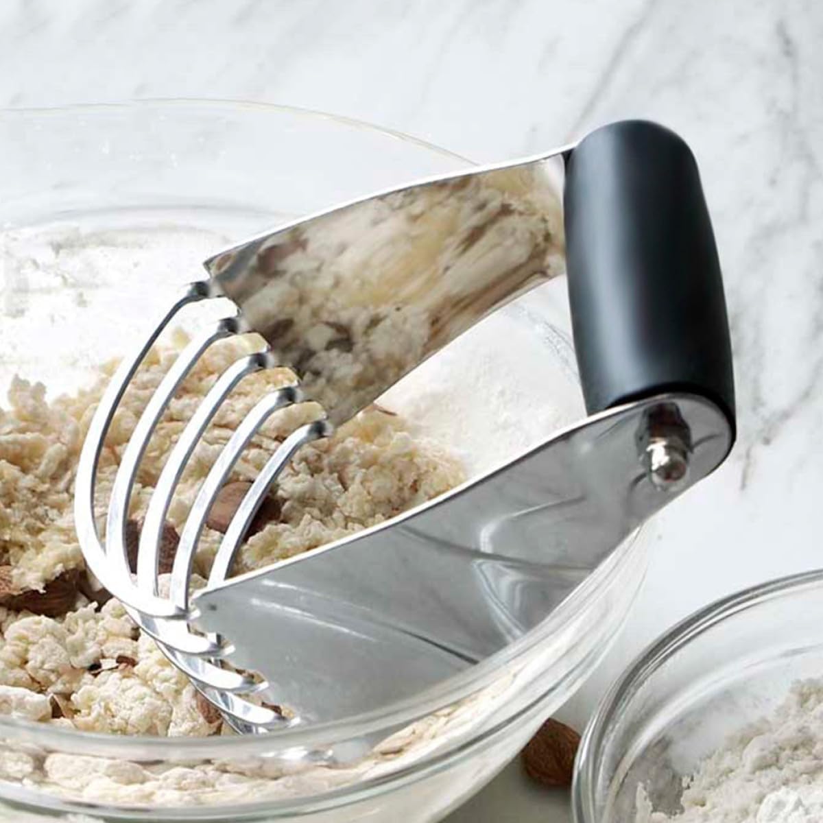 Gadpiparty Stainless Steel Dough Pastry Cutter and Blender Heavy Duty Baking Tool for Smooth Dough Mixing and Pastry Preparation