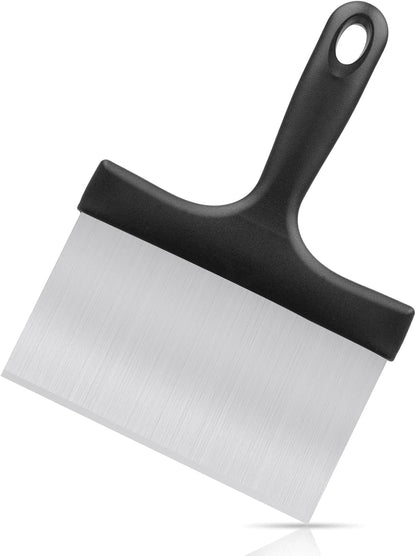 Bench Scraper,Dough Scraper,Premium Stainless Steel Dough Cutter with Measuring Scale,Multi- Purpose Food Scraper for Pastry,Cake,Pizza,Bread,Cooking