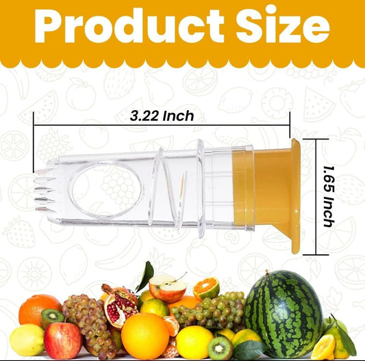 Lemon Squeezer 2 PCS Screw Top Manual Lime Juice Extractor Clear with Lid Built-In Filter, Portable Compact Plastic Orange Citrus Press Juicer For Cocktails Handheld Screw in Lemon Twist Squeezer