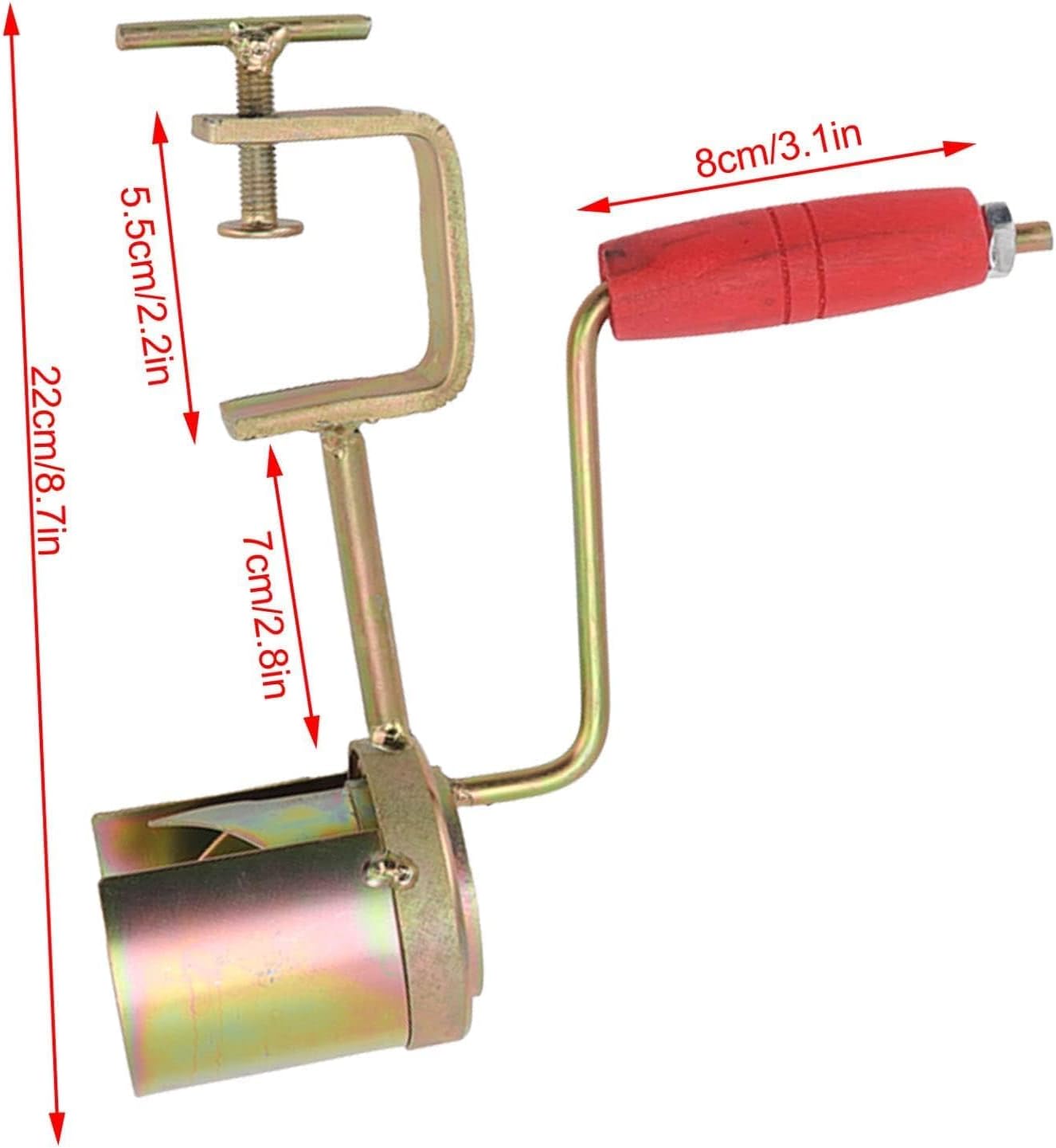 Hand Crank Corn Thresher, Manual Corn Thresher Efficient Peeling Firm Clamping Comfortable Wood Handle Manual Corn Sheller Stripper