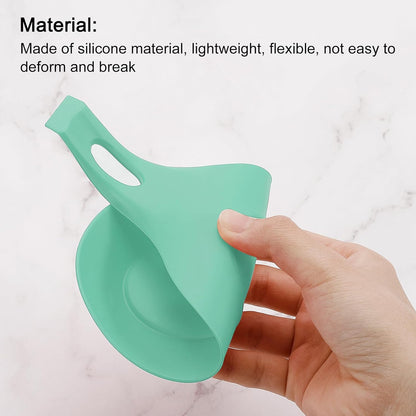 uxcell Silicone Spoon Rest, 7.68" x 3.74" Heat Resistant Kitchen Utensil Holder Spatula Ladle Rest for Counter Stove Top, Black 8Pcs