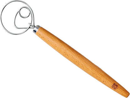 King Arthur Baking Company Baker’s Dough Whisk, Single-Loop, 18/8 Stainless Steel, For Mixing Bread, Sourdough, Pizza, And Cookie Dough