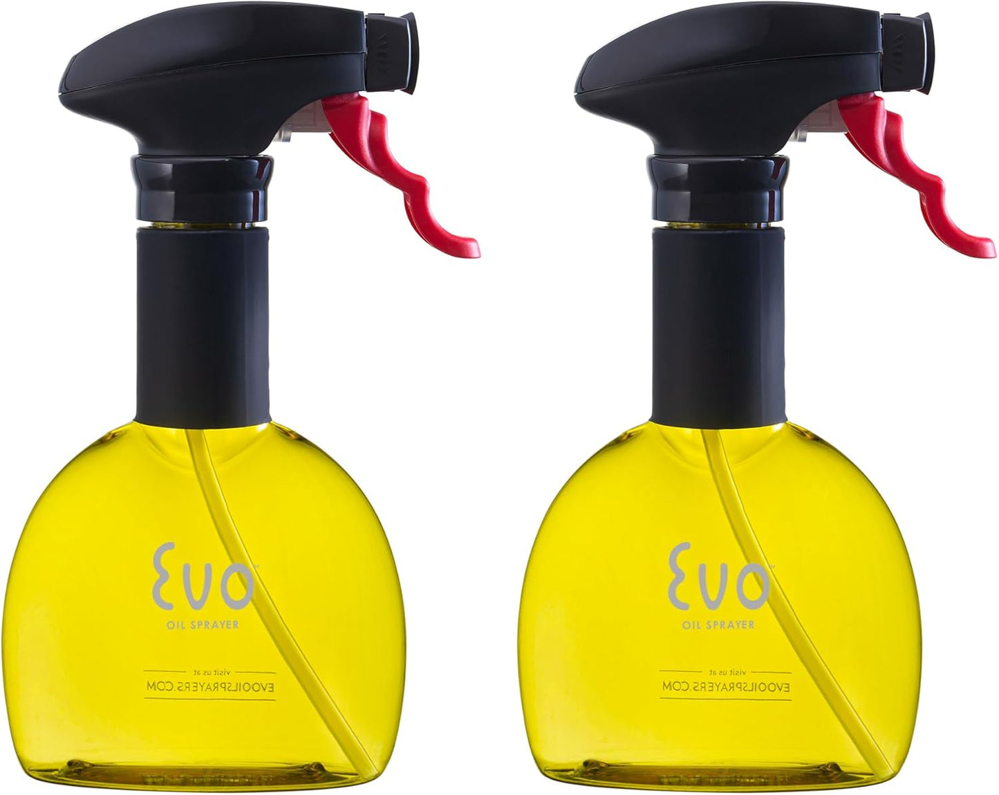 Evo Oil Sprayer Minis, Non-Aerosol for Olive, Cooking Oils, and Vinegars, 8-Ounce Capacity, 1 Each Yellow and Green