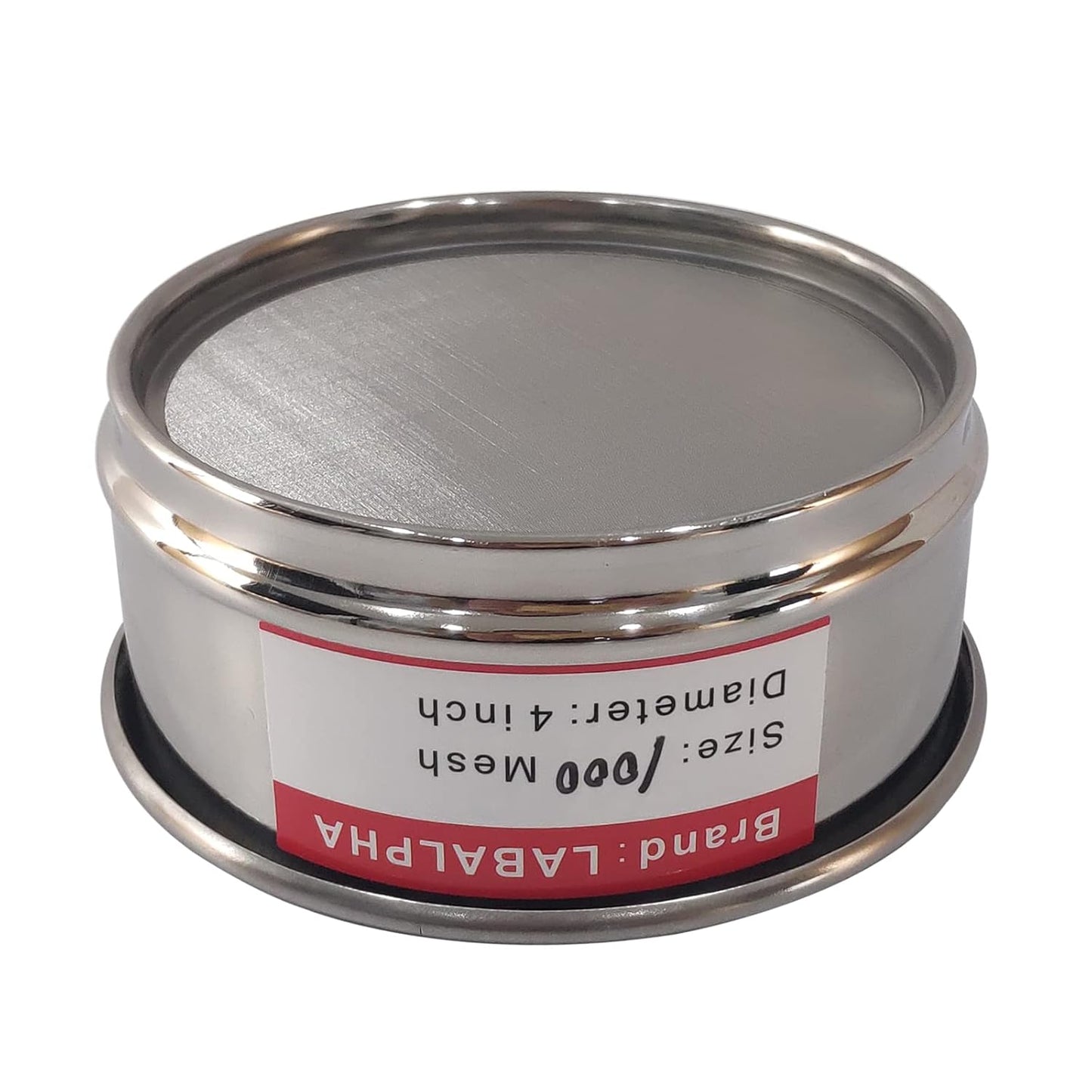 LABALPHA 70 Mesh Lab Sieves, Test Sieve #70 Mesh, 4'' Diameter, 304 Stainless Steel Wire Cloth (0.22mm)
