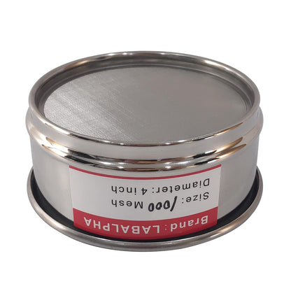 LABALPHA 70 Mesh Lab Sieves, Test Sieve #70 Mesh, 4'' Diameter, 304 Stainless Steel Wire Cloth (0.22mm)