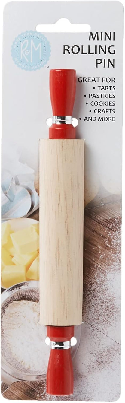 R & M International Mini Rolling Pin, Carded, One Size, Brown