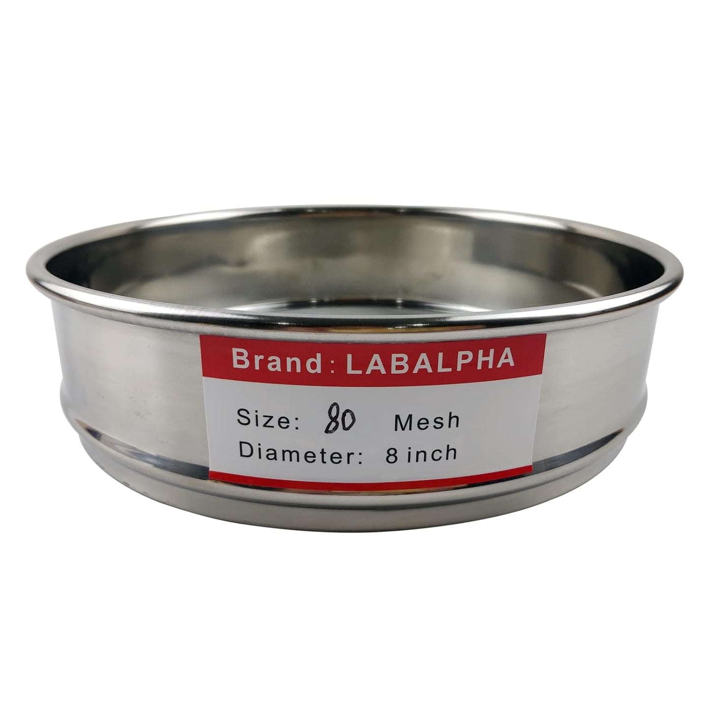 LABALPHA 120 Mesh Lab Sieves, #120 Mesh Test Sieve, 8'' Diameter, 304 Stainless Steel Wire Cloth (0.125mm)
