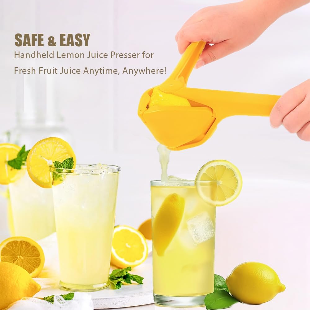 Juice Squeezer Handheld Lime Juicer Squeezer Effortless Juice Presser Small Manual Fruit Squeezer Citrus Press Folds Flat Design For Saving Space Strorage, Easy to Use for Lemon, Lime, Cirtus, Orange