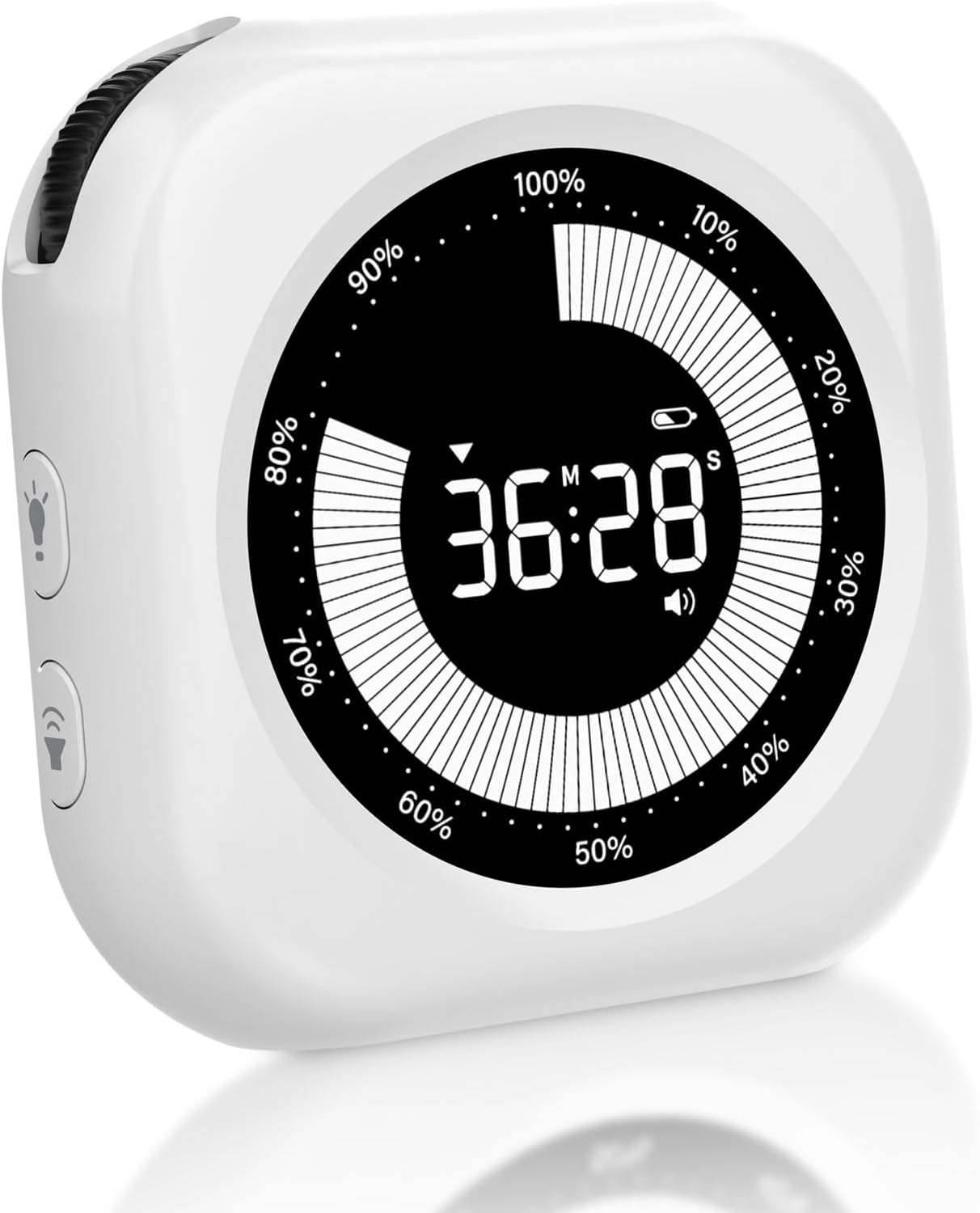 PERSUPER Visual Timer for Kids, 10 Hours Countdown/Up, with Rechargeable, 3 Volume Levels, 3 Brightness Display, and Magnetic, Homeschool Study Tool, Large Digital Timers for Classroom, Kitchen