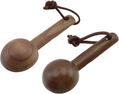 30ml Wood Measuring Spoon and Scoop Wooden Tablespoon 30ml Measuring Scoop 2 TBSP Retro Coffee Spoons for Dry Ingredients Ground Tea Spice (Wood Color, 2TBSP)