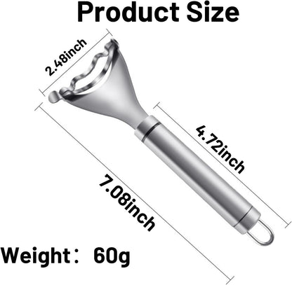 2PCS Magic Corn Cutter Peeler, Corn Stripper Cob Stripper Tool,Premium Stainless Steel Corn Thresher Cob Remover tool with Ergonomic Handle