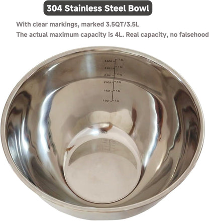 5 IN 1 Salad Spinner + Vegetable Chopper Peeler + Egg Yolk Separator, Large Lettuce Spinner Washer Dyer, with 5 Blades Slicer Cutter Veggie Chopper (304 Stainless Steel Bowl)