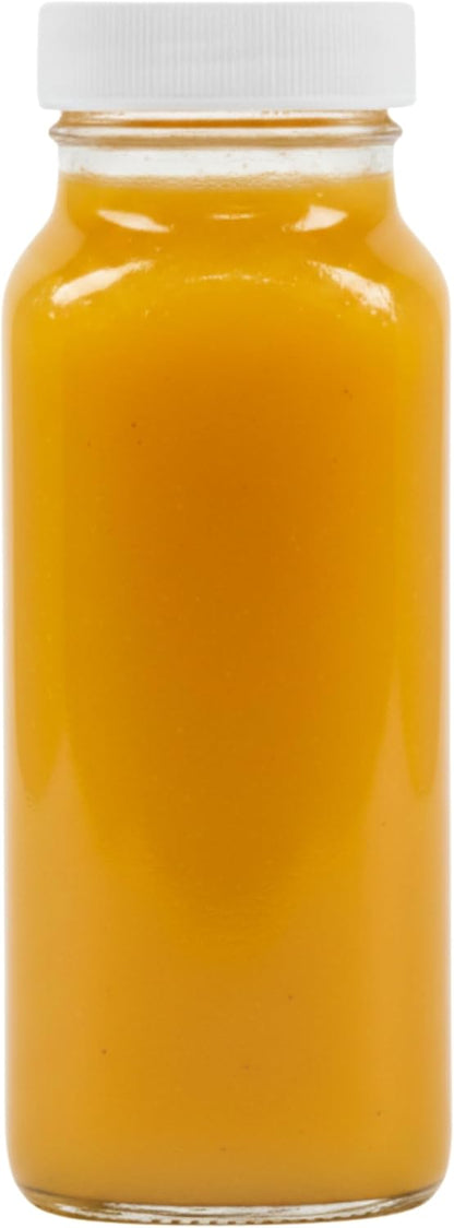 kitchentoolz 16oz Square Glass Milk Bottle with Lid - Glass Jars with Airtight Lid used for Milk Container, Yogurt, Smoothies, Juice, Kefir, & Water -2 Pack 16 oz Glass Bottles with Lids
