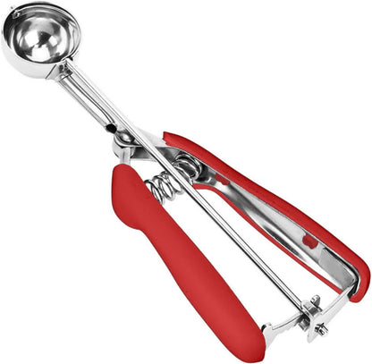 Ice Cream Scoop, 18/8 Stainless Steel Cookie Scoop, Cookie Scoops for Baking, 2 Tbsp/ 30 ml/ 1 oz Cookie Dough Scoop, Ice Cream Scooper with Trigger Release, Cookie Scooper for Baking