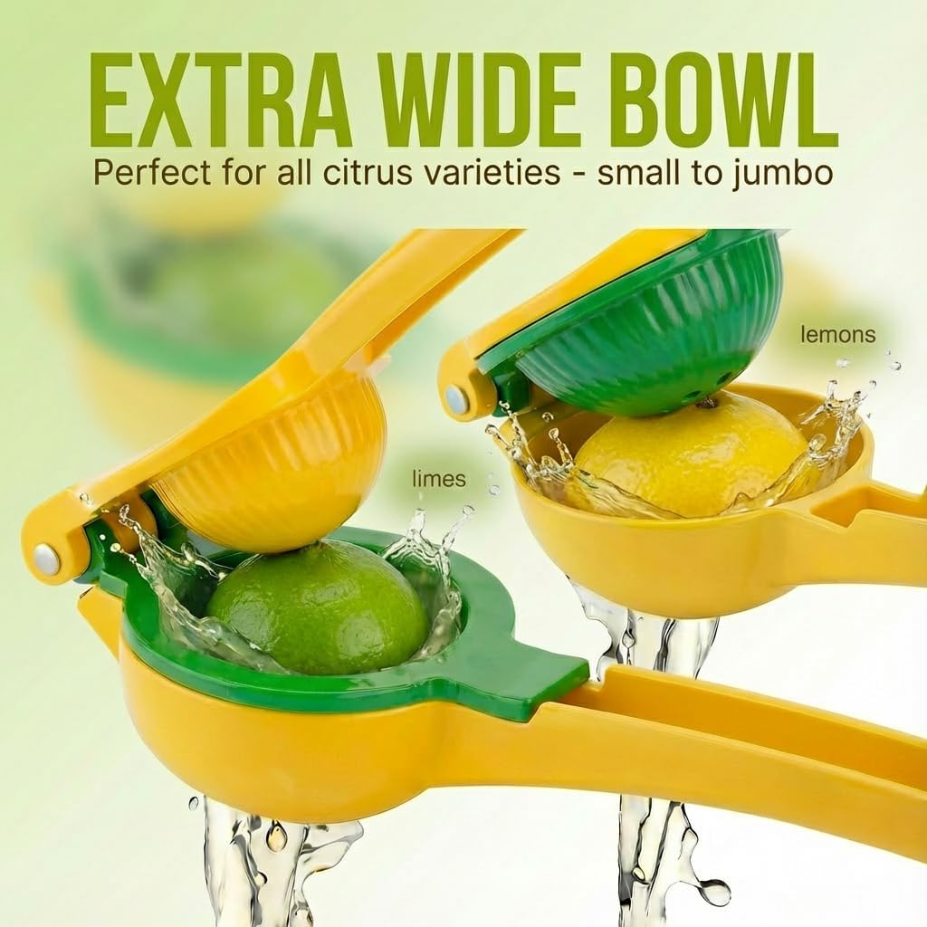 Stainless Steel Manual Juicer Citrus, Lemon Squeezer, Fruit Juicer Lime Press Metal, Professional Hand Juicer Kitchen Tool Bar Juicer for Bartender Accessories