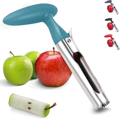 Premium Apple Corer Tool - Easy to Use & Clean, Ultra Sharp, Sturdy Ergonomic Handle - Durable Corer Remover for Baking & More (Gray)