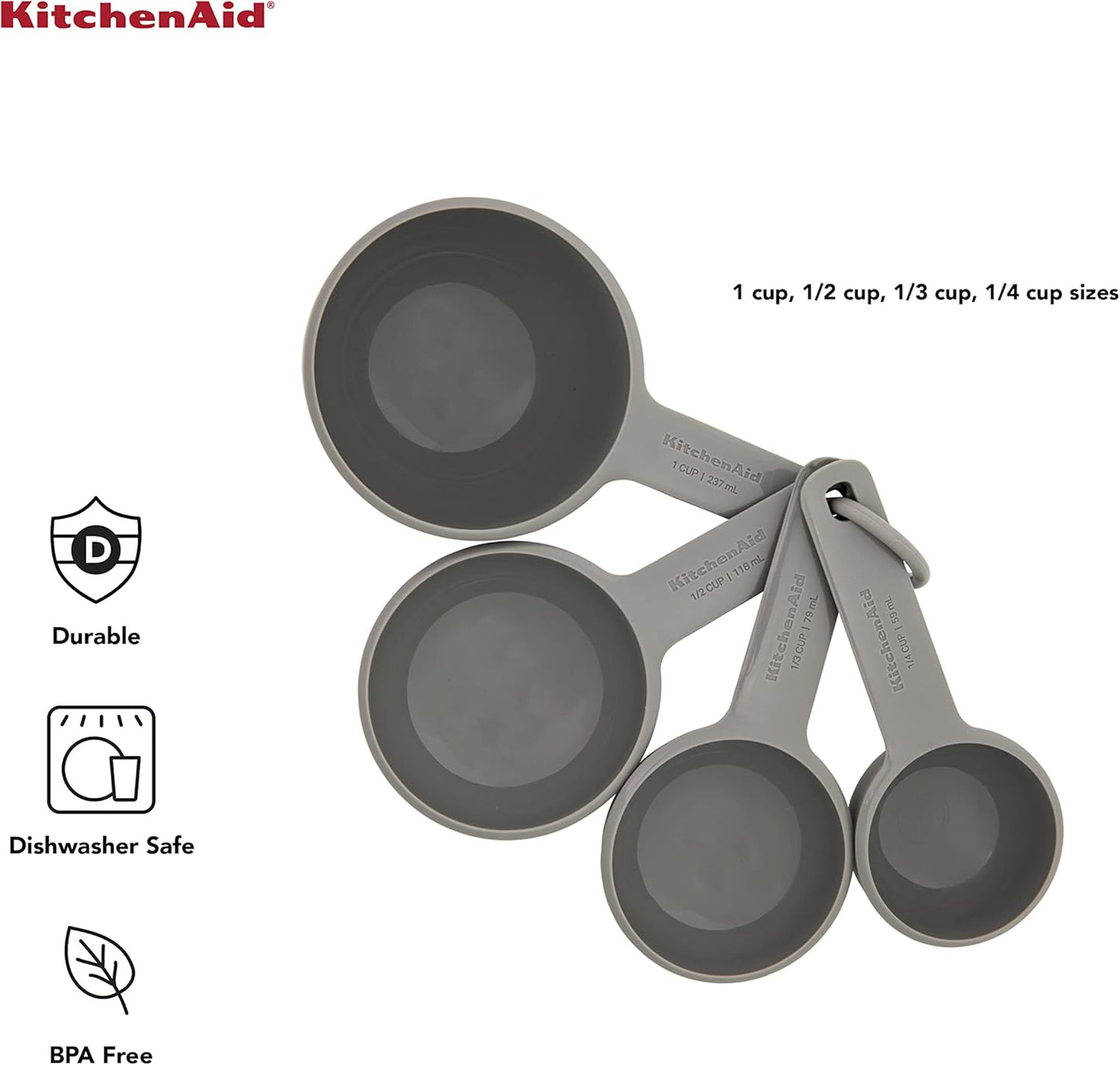 KitchenAid Universal Measuring Cup Set, 4-Piece, Pistachio