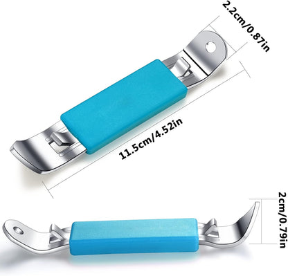 3 Pieces Magnetic Bottle Openers Can Opener Classic Beer Opener Stainless Steel Small Bottle Opener Can Tapper with Magnet for Camping and Traveling HANCELANT (Black Blue Fuchsia)