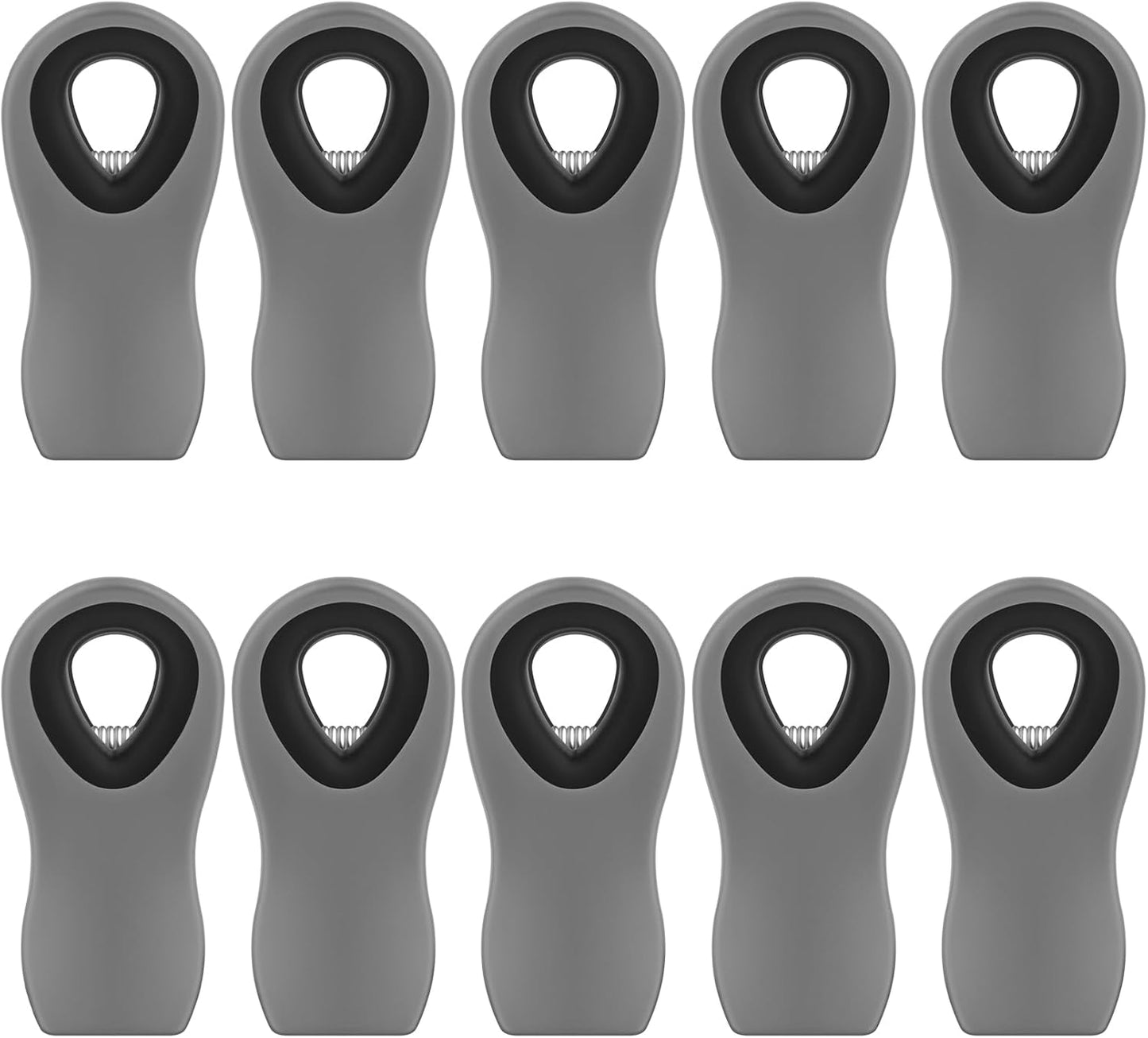 10PCS Magnetic Chip Clips Airtight Seal Reusable Black Bag Clips for Food Storage Heavy Duty Plastic Food Clip for Refrigerator,Fridge,Snack, Kitchen,Bread Bag,Garden,Clothes Pins,Home Decor