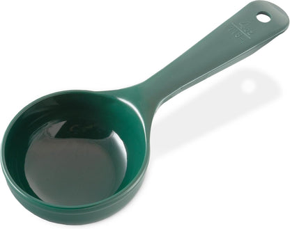 Carlisle FoodService Products 492104 Measure Miser Solid Measuring Spoon with Short Handle, 1 Ounce, Yellow