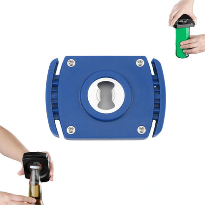 aluminum Can Opener，can top remover，Lid Remover， beer- Soft Edge- soda- can opener，Handheld Safety Manual Can Opener，for 8-19 Oz aluminum Soft Edge Cans, Household Bar Tool（Blue 1PCS）
