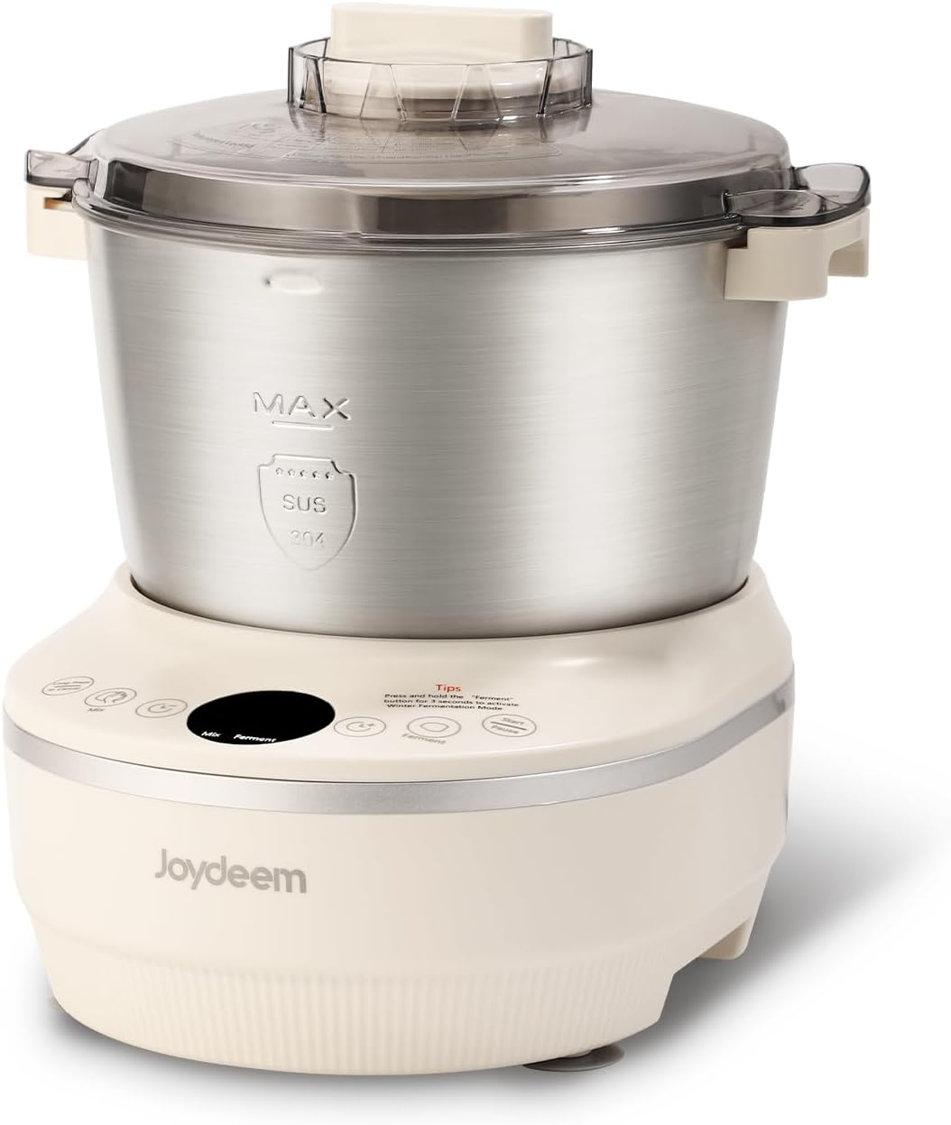Joydeem Electric Dough Maker with Dual Seasonal Fermentation Function, 3.7Qt Dough Mixer Machine, Perfect for Bread Pizza Roti Dumpling Dough & Sourdough, HMJ-A351