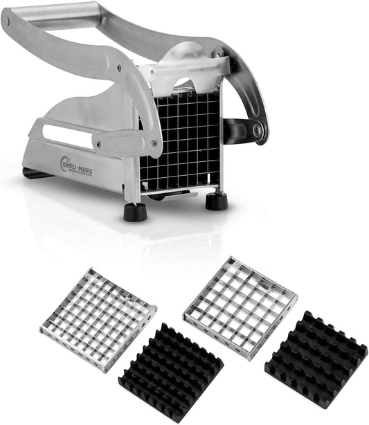 Simpli-Magic French Fry Cutter, Premium Upgraded Stainless Steel