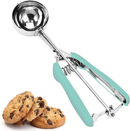 Cookie Scoop, Ice Cream Scoop, 1Tbsp/15 ml/0.5oz Cookie Scoops for Baking, 18/8 Stainless Steel Cookie Scooper for Baking, Ice Cream Scooper with Trigger Release, Cookie Dough Scoop with Non-slip Grip