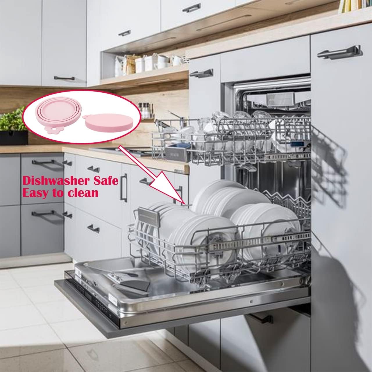 Manual Can Opener, Handheld Comfortable Grip, Oversized Easy Turn Knob, Built in Bottle Opener, Hangs for Convenient Kitchen Storage, Easily Open Tin Cans for Smooth Edge, Pink (Pink, Single)