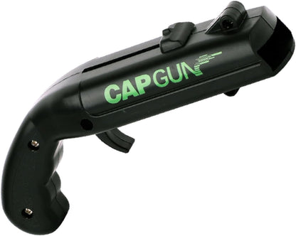 bottle cap shooting gun - Fun bottle opener tool launches bottle caps for parties, barbecues, and bar games (color)