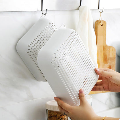 3pcs Fruits & Vegetable Colander Set,2 in 1 Fruit Washing Basket with Strainer,Multipurpose Vegetable Filter,Multi-layer Kitchen Draining Basket Set