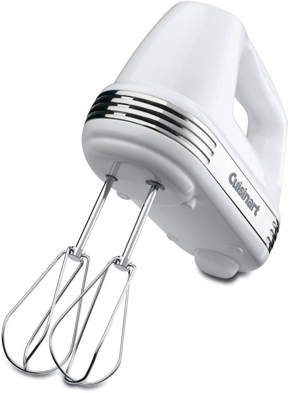 Cuisinart Power Advantage Plus 9-Speed Hand Mixer, 220W Motor, Electric Mixer with Dishwasher-Safe Beaters, Storage Case, HM-90BCS, Brushed Chrome
