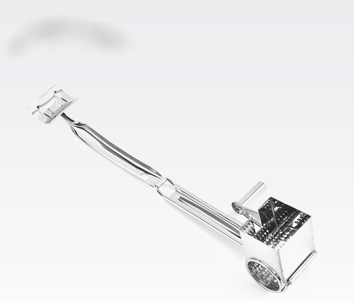 Handheld Cheese Grater Shredder, Stainless Steel | Effortless Hand Crank Rotary Design - Quickly Prep Parmesan, Vegetables, Nuts for Salads, Pasta & & Easy-Clean Kitchen Tool for Everyday Cooking