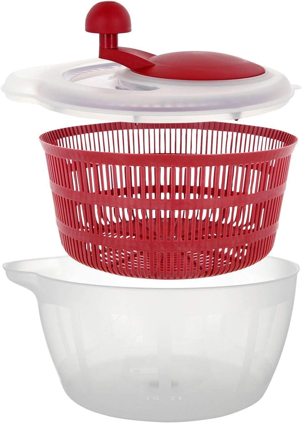 Westmark Germany Vegetable and Salad Spinner with Pouring Spout (Red)