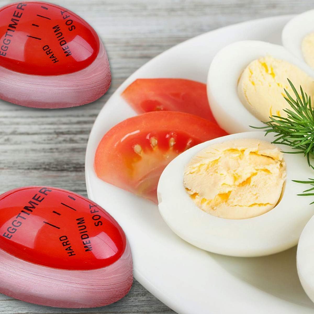Lasubst Egg Timer for Boiling Eggs that Changes Color When Done, Tricolor