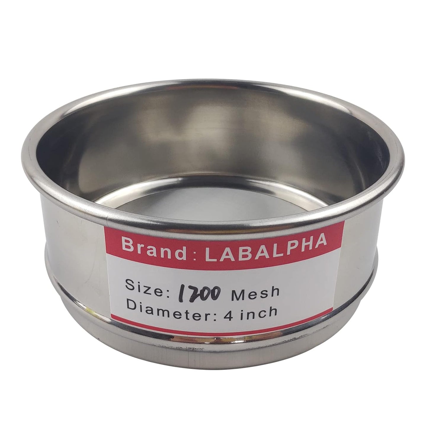 LABALPHA 70 Mesh Lab Sieves, Test Sieve #70 Mesh, 4'' Diameter, 304 Stainless Steel Wire Cloth (0.22mm)