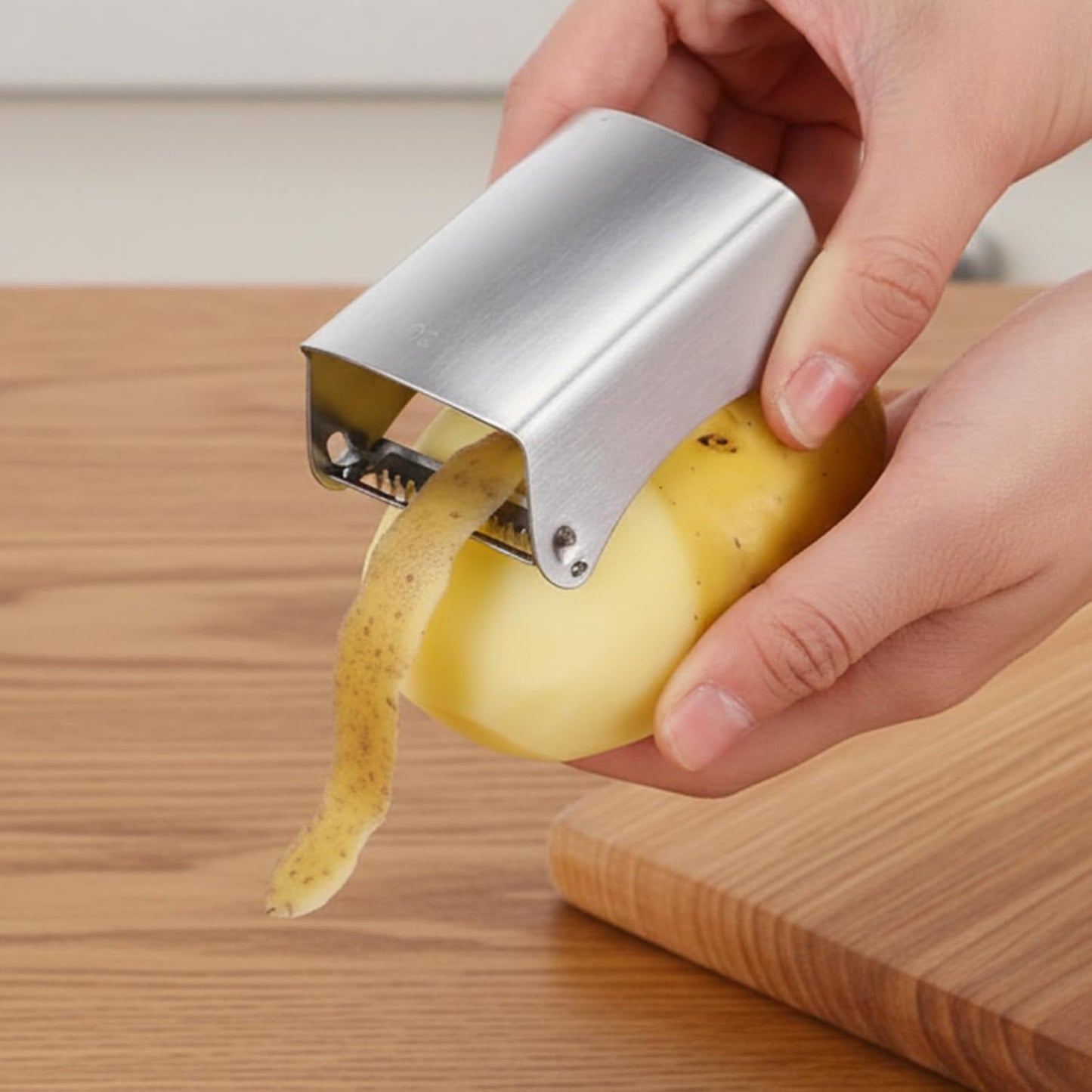 Vegetable Peeler 2-in-1 Julienne Peeler Stainless Steel Ergonomic Handle Sinple Edge Blade for Kitchen Fruit Carrot Veggie Potatoes Cucumber Easy to Handle Portable