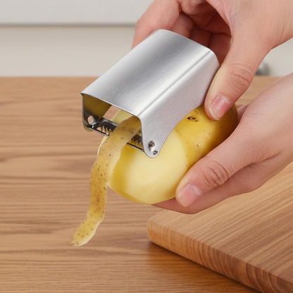 Vegetable Peeler 2-in-1 Julienne Peeler Stainless Steel Ergonomic Handle Sinple Edge Blade for Kitchen Fruit Carrot Veggie Potatoes Cucumber Easy to Handle Portable