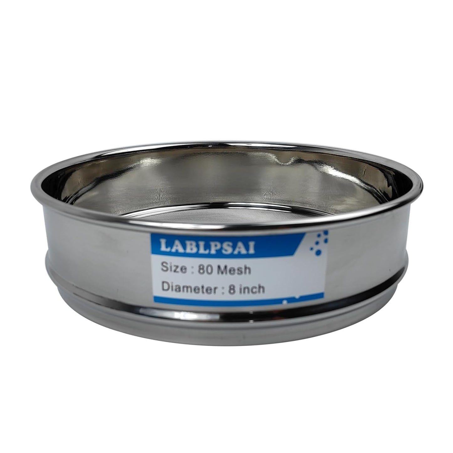 50 Mesh Lab Sieves 8" Diameter 304 Stainless Steel Wire Cloth Test Sieve for Industrial Laboratory Home