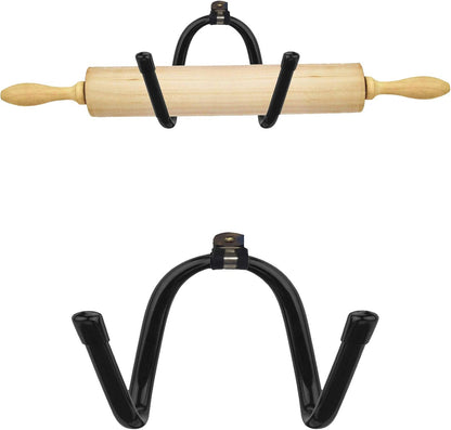 Rolling Pin Holder Rolling Pin Display Rack Rolling Pin Storage Rolling Pin Display Rack – Wall Mount Bottle Storage Organizer – Hardware Included - Rustic Home Decor Colonial Wall Décor - No Rolling