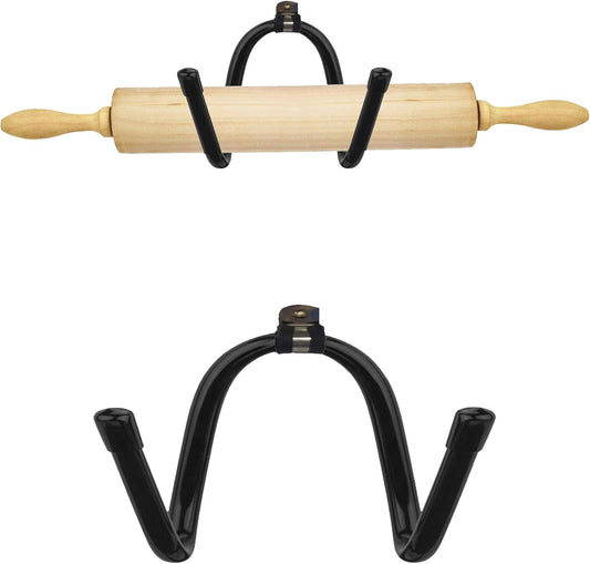 Rolling Pin Holder Rolling Pin Display Rack Rolling Pin Storage Rolling Pin Display Rack – Wall Mount Bottle Storage Organizer – Hardware Included - Rustic Home Decor Colonial Wall Décor - No Rolling