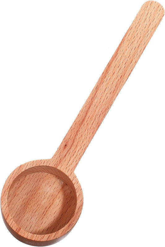 Wooden Coffee Spoon, Long Handle Wooden Tablespoon Scoop 6.49 Inch Wooden Coffee Ground Spoon Food Jar Scoops for Deep Jars and Containers, Ground Beans or Tea, Kitchen Tools Utensils