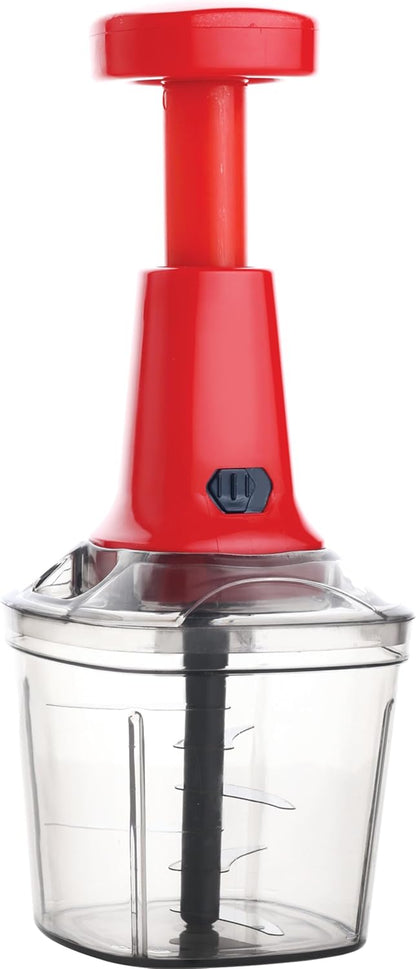Manual Food Processor Vegetable Chopper with Varying Sizes Stainless Steel Blades