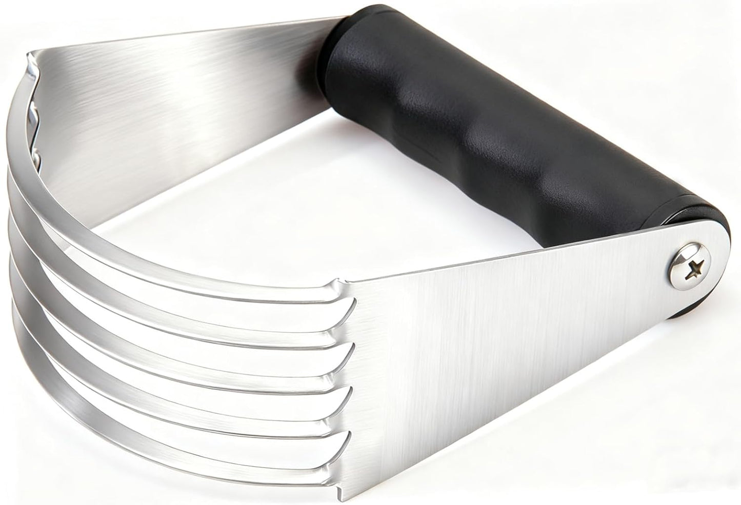 Dough Blender - Pastry Cutter Stainless Steel Butter Cutter, Pastry Blender for Easy Mixing, Pasta, Pie Crusts, Cake, Biscuits Baking Tools (Black)