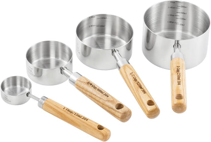 Stainless Steel Pet Food Scoop – Measuring Cup for Dogs & Cats, 304 Stainless Steel, with Precision Scale Markings (1/2Cup(125ml))